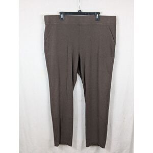 Duluth Trading Noga Naturale Stretch Pants Brown Women's Size 2XL x 31